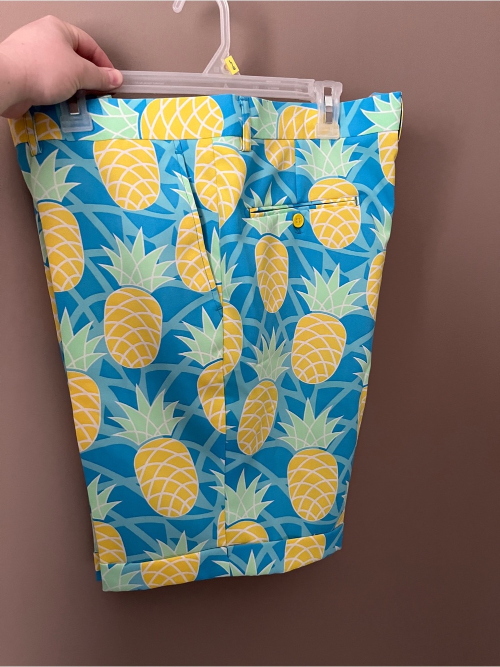 OppoSuits Blue & Yellow Pineapple Shorts size 52